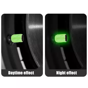 New Luminous Tire Nozzle Cap Automobile Valve Nozzle Cap Motorcycle Electric Vehicle Vacuum Valve Nozzle Light Motor Accessories красный