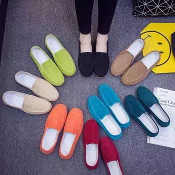 New Man s Big Size38-45 Loafers Shoes Flats Slippers Fabric Slip-on Men Gommino Driving Shoes Fashion Summer Style Soft Male 38 бежевый