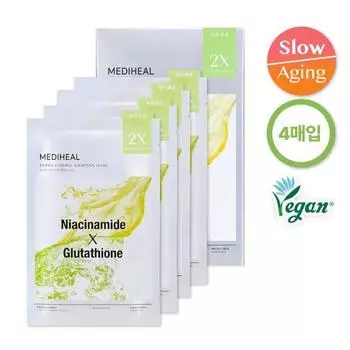 [НОВИНКА] Маска-обертывание Mediheal Derma Synergy Wrapping Mask Blemish Brightening, 4 листа, корейская упаковка масок