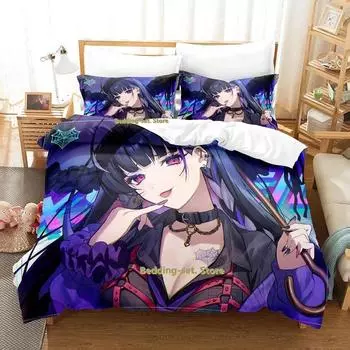New Meloco Kyoran Bedding Set Single Twin Full Queen King Size Bed Set Adult Kid Bedroom Duvetcover Sets Anime parure de lit Bed 70x133cm 2pcs