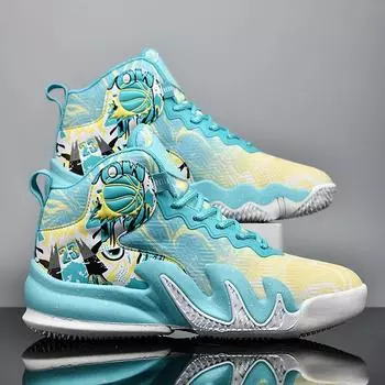 Новые мужские баскетбольные кроссовки нескользящие студенческие дышащие спортивные удобные тренировочные спортивные уличные оригинальные мужские кроссовки 35