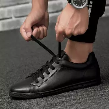 Новые мужские повседневные туфли мужские кроссовки мягкие кожаные мужские туфли брендовые модные мужские белые туфли скейт обувь мужская удобная хип-хоп обувь 45 белый