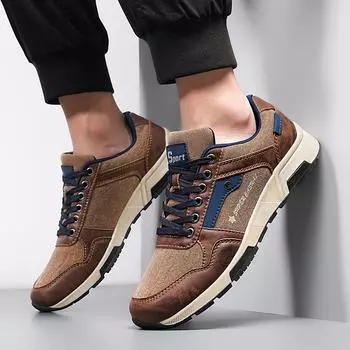 New Men Retro Shoes High Quality Breathable Flats Lace Up Leisure Big Size 48 Comfort Non Slip Skateboard Casual Shoes Men 39 синий