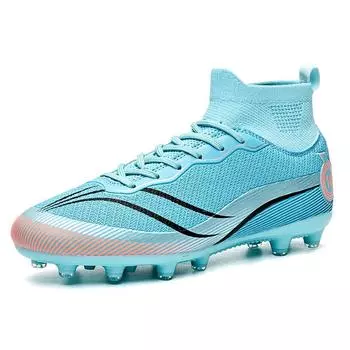 New men s and women s breathable high-top long broken nails football shoes training shoes sports shoes FOOTBALL SHOES football shoes 35