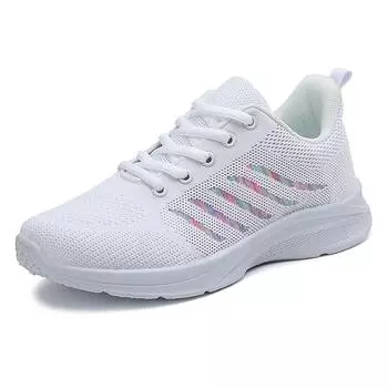 New men s and women s mesh breathable running shoes Flat casual sports shoes Light weight walking plus size women s shoes 35
