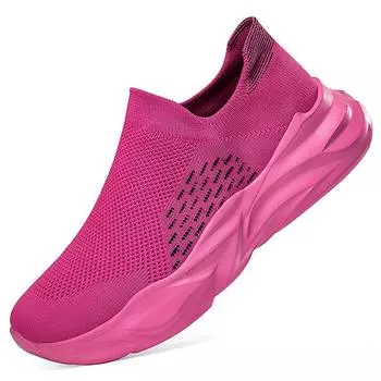 New men s and women s spring and autumn lovers flying woven sports casual shoes large size running shoes men s and women s shoes 44