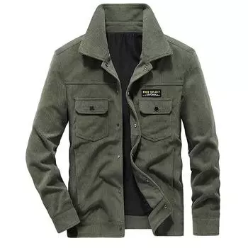 Новая мужская осенняя однослойная тонкая вельветовая куртка Двусторонняя куртка для мужчин M