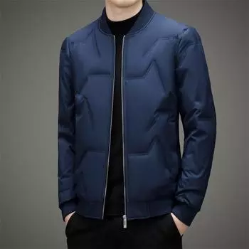 New Men s Baseball Collar Short Down Jacket Men s Light and Warm Men s Clothing M