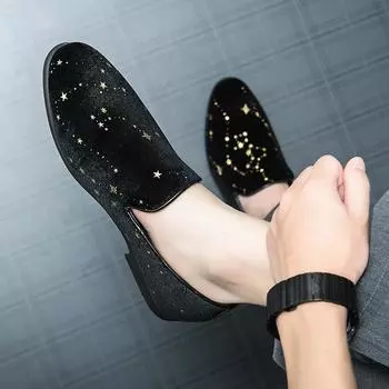 New Men s Casual Shoes Flats Hot Selling Loafers Fashion Men s Shoes Comfortable slip-on driving shoes 38-46 38 чёрный