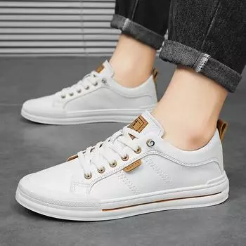 New Men s Casual Shoes Luxury Handmade Leather Office Business Shoes for Men Sneakers Comfort Classic White Shoes Sports Shoe 38