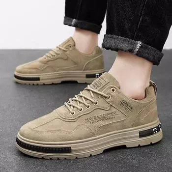 Новые мужские повседневные туфли Модные мужские кроссовки Удобная обувь для ходьбы для мужчин 2024 Дышащая мужская обувь на платформе Tenis Hombres 39 бежевый
