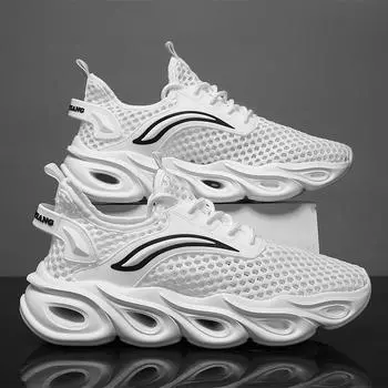 New Men s Casual Sports Shoes Summer Popular Breathable Men Shoes Outdoor Jogging Korean Version Walking Tennis Shoes 39