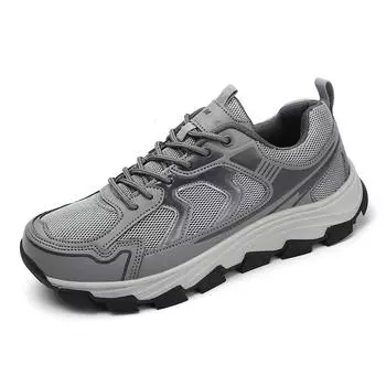 New men s casual sports shoes walking outdoor mesh breathable mountain walking large size men s shoes non-slip plus size47 40