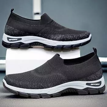 New Men s Dad Knitted Casual Shoes for Spring/Summer 2025, Lightweight, Soft soled, Breathable Mesh Shoes sneakers for men 39