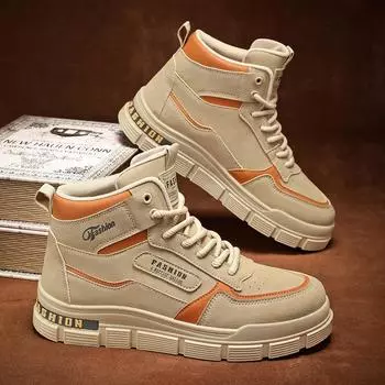 Новые мужские дезерты Высокое качество Уличные Нескользящие Походные ботинки Мужские Дизайнерские Повседневные Универсальные Ботинки на платформе для мотоциклистов 2025 39US65