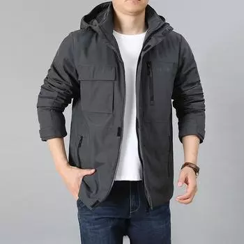Новая мужская флисовая быстросохнущая куртка зимняя повседневная куртка для людей среднего возраста утолщенная теплая куртка для активного отдыха M