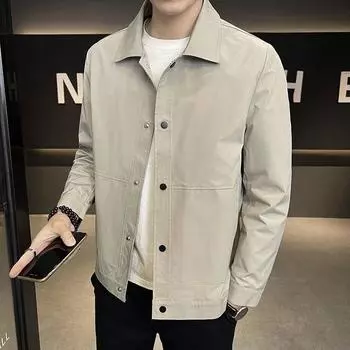 Новая мужская куртка, весенний модный тренд, красивая осенне-зимняя универсальная мужская повседневная куртка M