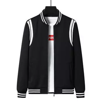 Новые мужские куртки, мужская модная бейсбольная форма, повседневные кардиганы, универсальные трендовые топы для молодых и красивых мужчин M