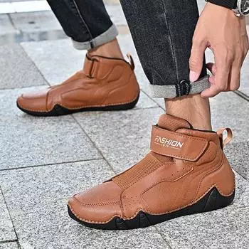 Новые мужские кожаные ботинки Martin, осенне-зимние, взрывные, повседневные, универсальные, с высоким верхом, мужские туфли Octopus 38 чёрный