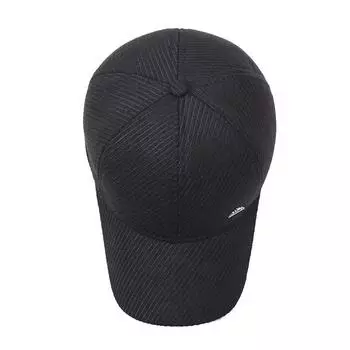 New Men S Middle-Aged And Elderly Baseball Cap, Warm And Velvet Cap, Outdoor Cold-Proof Hat, Cotton Hat With Ear Protectors. Adjustable серый