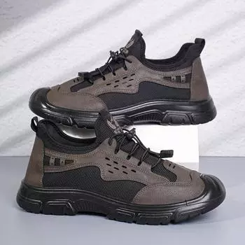 New Men s Sandals Summer Breathable Mesh Beach Shoes Outdoor Sports and Leisure Mountaineering Shoes Men s Hollow Travel Shoes 39