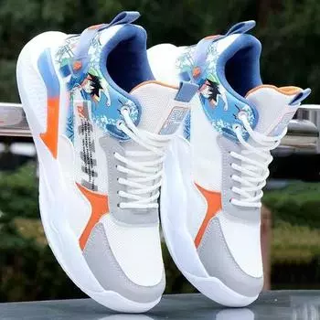 New men s shoes basketball shoes Korean version men s casual sports shoes comfortable and fashionable versatile lace-up trendy shoes manufacturer 39