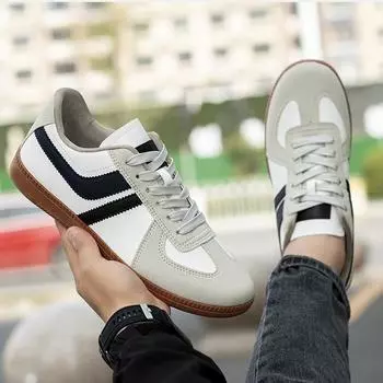 New men s shoes board shoes fashion classic versatile casual shoes men s retro British style comfortable men s Forrest Gump shoes 39 белый