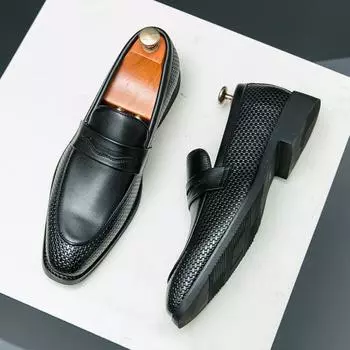 New Men s Shoes Casual Loafers Slip-on Plus Size 45 46 Fashion Driving Dress Shoes Classic Loafers Original Office Business Shoe 43 чёрный