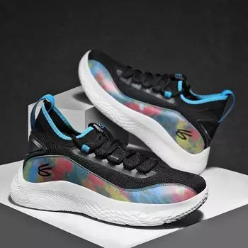 New men s shoes fashion trend casual shoes couple outdoor sports running shoes flying woven mesh basketball shoes tide 36 жёлтый