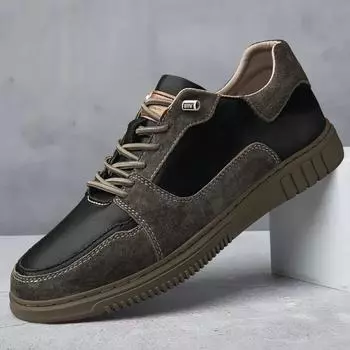 New Men s Shoes Hollow Out Mens Sneakers 2024 Genuine Leather Men Casual Shoes High Quality Lace-Up for Men Travel Walking Shoes 36