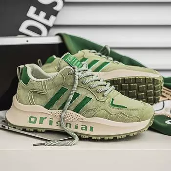 New men s shoes popular three-bar Forrest Gump shoes fashion sports casual shoes men s velvet running shoes platform dad shoes 39