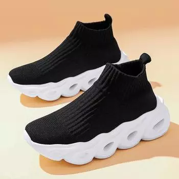 New men s shoes socks shoes fly-woven mesh breathable couple single shoes foreign trade large size soft sole sports and leisure shoes 36