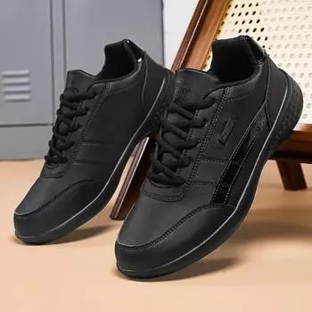 New Men s Shoes Spring Autumn Waterproof Walking Sneakers Casual Men Leather Sneakers Non-Slip Shoes Mens Tennis Shoes 38