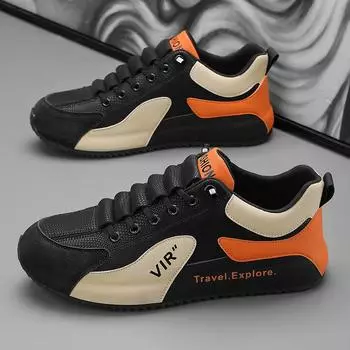 New men s shoes spring youth versatile thick-soled heightening leisure one-pedal outdoor travel low-top sports tide shoes 39