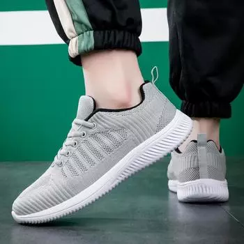 New Men s Sneakers Summer 2024 Mesh Fashion Sports Men Shoes Free Shipping Outdoor Lightweight Hiking Shoes Large Size 34-46 34 сапфировый