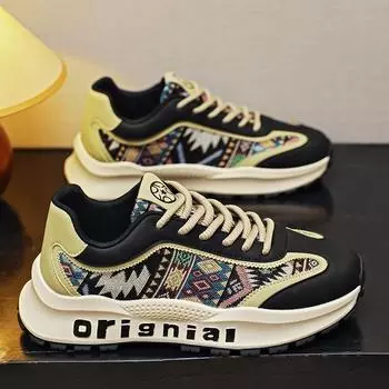 New Men s Sports Shoes Sneakers for Men Low Tops Lace-up Trainers Shoe Trendy All-match Simple Fashion Hot Sale Man Sneaker 39 красный