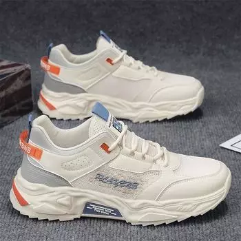 Новые мужские весенне-осенние кожаные кроссовки-сетка с мягкой подошвой, нескользящие, дышащие, бесплатная доставка, модные кроссовки для бега, обувь для ходьбы 39