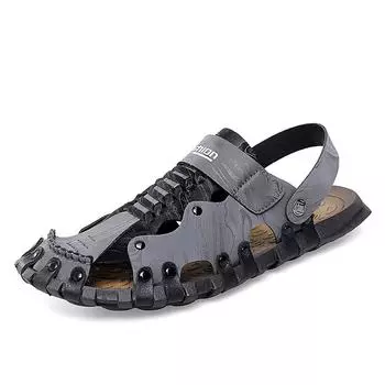 New Men s Summer Lightweight, Breathable, Non slip Casual Sandals Fashion Men s Outdoor Beach Handmade Plus Size Sandals 38
