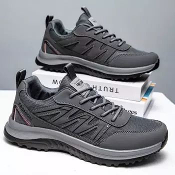 New men s walking shoes trendy versatile casual men s shoes lightweight soft-soled sports running shoes foreign trade 39 чёрный
