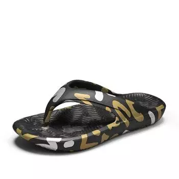 New Men Women Slippers Home Flip-flop Summer Beach Slippers Sandal Comfortable Breathable Tongs Homme Size 46 Feminino Zapatos 35 чёрный