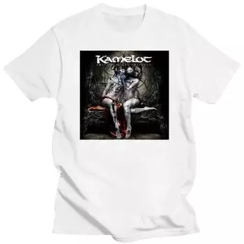 New Mens Fashion Power Metal Kamelot Rock Band Casual T-shirts Hip Hop Tshirts Harajuku Styles Tops Clothing S бежевый