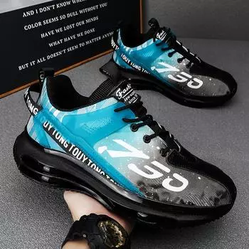 NEW Mens Sneakers Breathable Damping Sports Shoes Designer Casual Shoes Thick Sole Running Walking Shoes Trainers Sport Sneakers 39