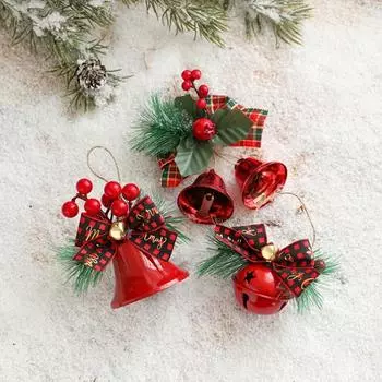New Metal Bell Christmas Bells Gift Hanging Christmas Tree Jingle Bells Christmas Decoration Hanging Pendant Christmas 38mm
