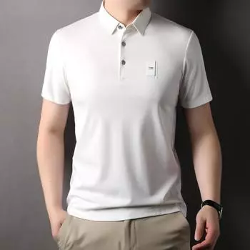 New Middle-Aged Lapel T-shirt Summer Menswear Men s Casual Dad Wear T-shirt Fashion 165/48