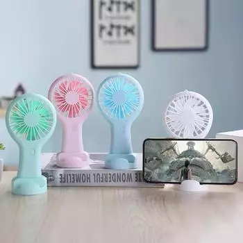 New Mini USB Charging fan Handheld Fan Portable fan Creative Mini Handheld fan белый