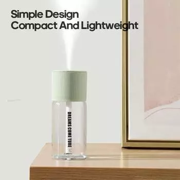 New Mini USB Humidifier Portable Water Mist Humidifier Air Atomizer Moisturizes Skin Water Diffuser 268ml белый