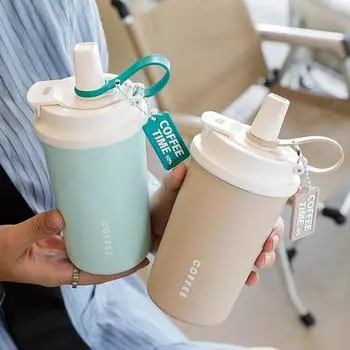 New Minimalist Insulated Cup Portable Water Kettle 316 Food Grade Stainless Steel Coffee Mug Portable Fashion Sports Kettle 500ml