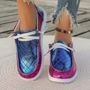New Mixed Colors Travel Shoes Womens Casual Sneakers Lightweight Comfor Thick Bottom Anti Slip Sport Shoe Zapatillas De Mujer 36 синий