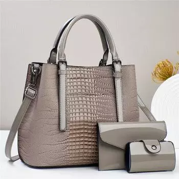 New Model Mother Fashion Crocodile Print Single Shoulder Crossbody Bag Handbag Lady Atmosphere Lady All Match Mother Bag .