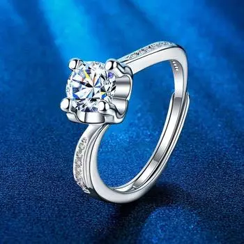 Новое кольцо Mosang Diamond Ox Head Ring, разработанное женским меньшинством Sense Twist Arm Ring, корейская версия, парное обручальное кольцо
